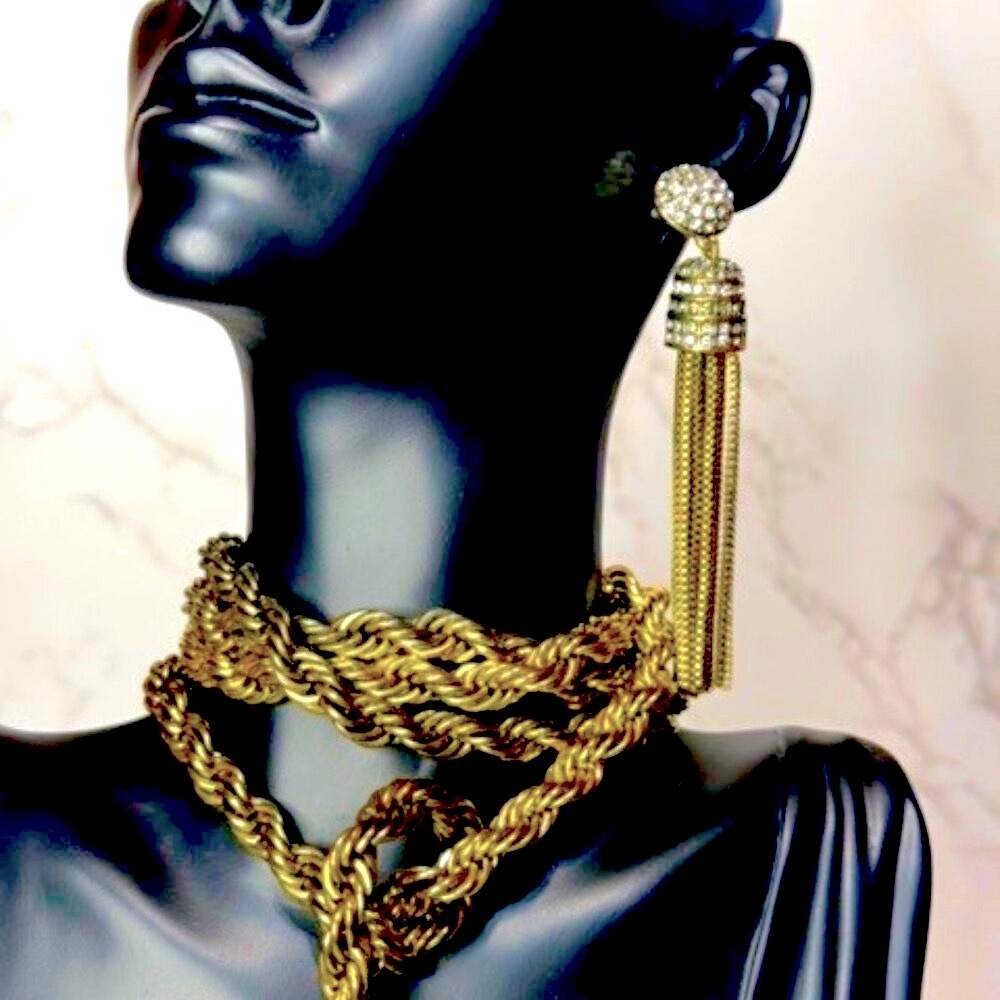 Heidi Daus "Old School Gold Chain" 3-Piece Set
